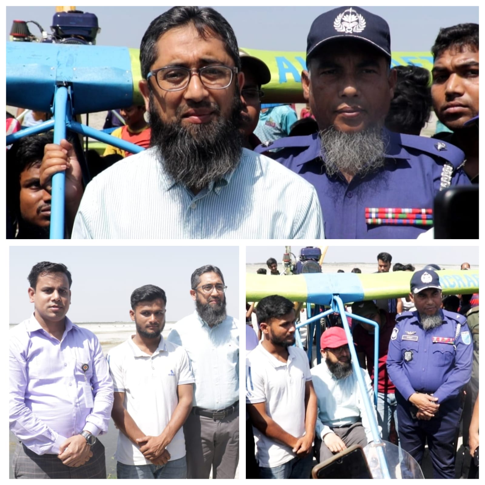 নিজের তৈরি বিমানে আকাশে উড়লেন মানিকগঞ্জের জুলহাস মোল্লা