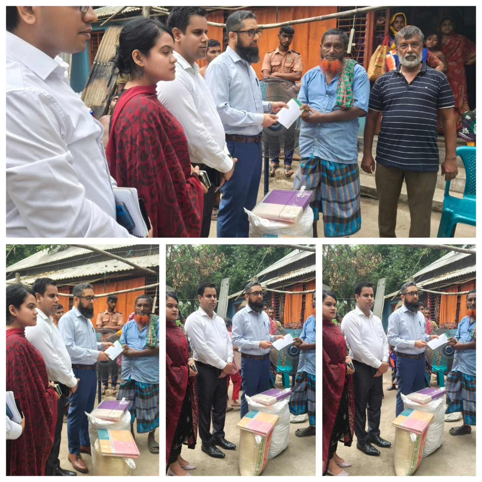 গোয়াল ঘরে অগ্নিকাণ্ডে দুটি গরু নিহত, জেলা প্রশাসকের সহযোগিতা।