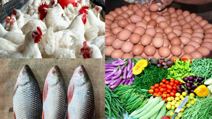 কমেছে মুরগি ডিমের দাম, সবজি মাছ মুদিপণ্যে বাড়তি চাপ